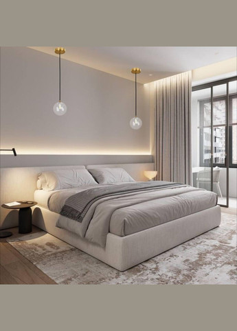 Підвіс зі скляною прозорою 12см кулею BUBBLES (61-P120F-1 BRZ+CL) No Brand (370069533)