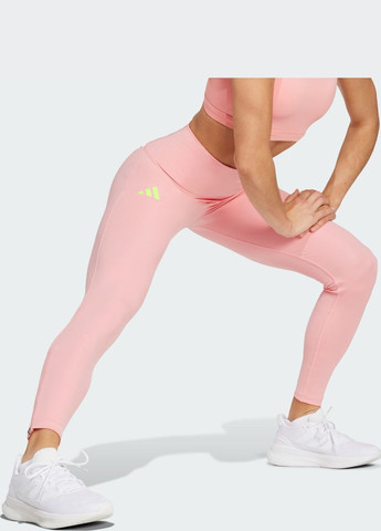 Розовые демисезонные леггинсы adizero essentials full-length adidas