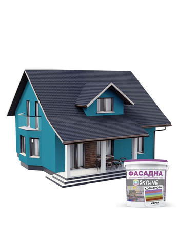 Фасадна фарба акрил-латексна 3040-B10G 10 л SkyLine (289369585)