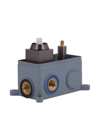 Душевая система для душа Gemini скрытого монтажа на два потребителя QTGEM113GMB45698 Gunmetal Black PVD Qtap (332055101)