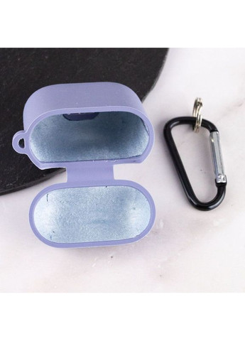 Силіконовий футляр з мікрофіброю для навушників Airpods 1/2 Лавандовий Epik (372164321)