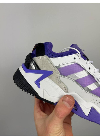 Білі Осінні кросівки чоловічі adidas niteball 2.0 ‘violet white’ gx0775 адідас найтбол No Brand