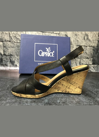 Жіночі натуральні босоніжки на танкетці,, Німеччина Caprice (308859550)