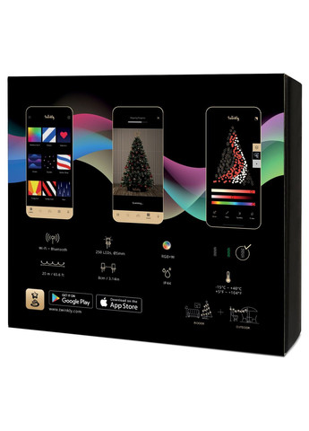 Smart LED Гірлянда Strings RGBW 250, Gen II, IP44, 20м, кабель прозорий Twinkly (317863825)