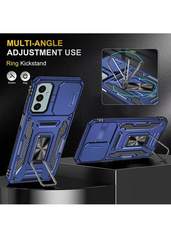 Ударостійкий чохол Camshield Army Ring для Samsung Galaxy M14 5G Синій Epik (372499510)