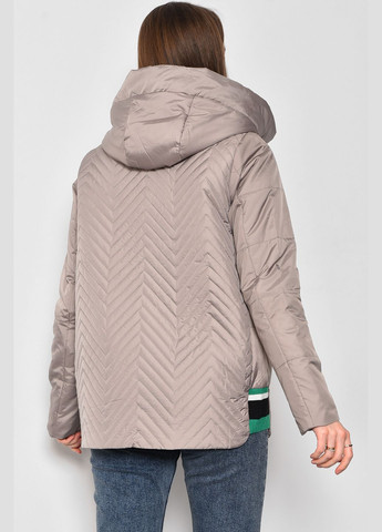 Оливкова демісезонна куртка жіноча демісезонна оливкового кольору Let's Shop