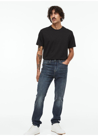 Синие повседневный демисезонные брюки H&M