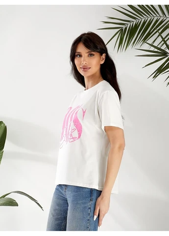 Жіноча футболка з написом Fashion - (382150225)