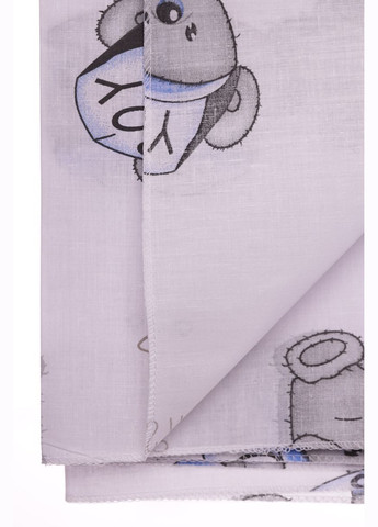 Пеленка ситец для мальчика Тедди BOY 110*85 см белая (50316) Murat baby (296193404)