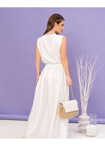 Молочное повседневный платье 14063 3xl молочный ISSA PLUS