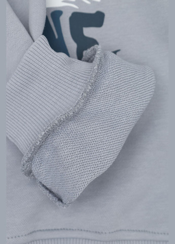 Yuki світшот для хлопчика колір сірий цб-00269724 сірий трикотаж