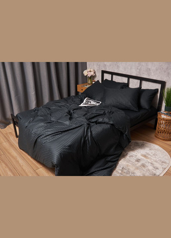 Комплект постельного белья Satin Stripe «» двуспальный 175х210 наволочки 2х50х70 (MS-820005256) Moon&Star Midnight Luxe (296909998)