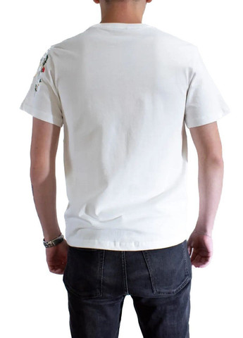 Белая мужская футболка bird song m white (28972065 m) No Brand