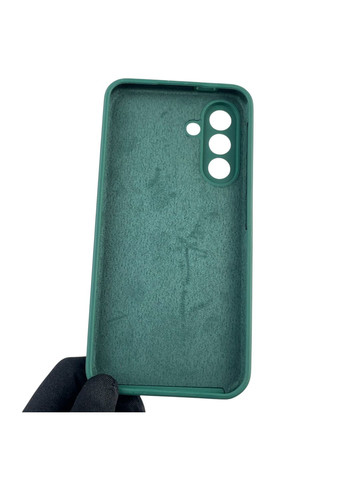 Чохол для Galaxy A56 (SM-A566B) силіконовий з мікрофіброю нековзний на самсунг а56 зелений Samsung (366389229)