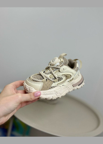 Бежеві літні дитячі кросівки бежеві 1359 No Brand