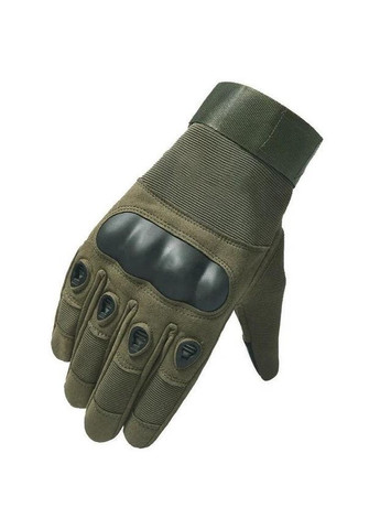 Тактические перчатки Combat военные полно-палые хаки XL замша+нейлон усиленная ладонь антискользящие вставки защита костяшек No Brand (364859643)