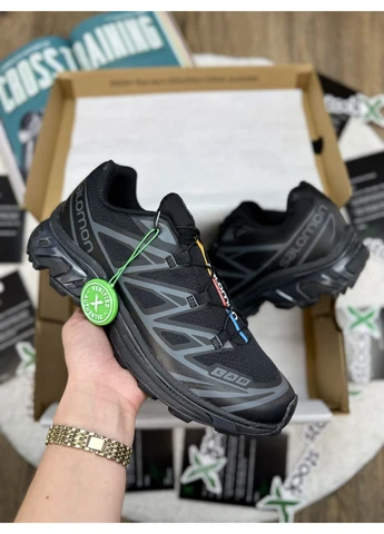 КРОСІВКИ ЖІНОЧІ SALOMON XT-6 GORE-TEX BLACK САЛОМОН ХТ 6 ЧОРНІ No Brand чорні демісезони (392021191)