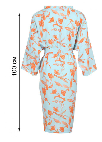 Голубое повседневный платье голубое в цветы (ll226611969) LadyLike