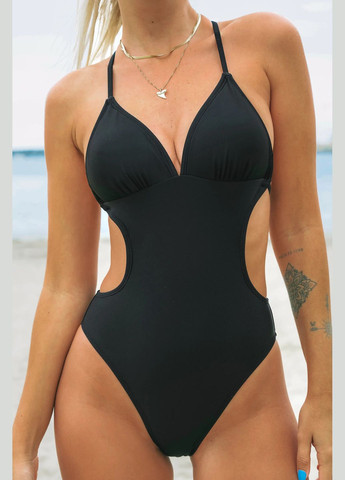 Чорний літній купальник CUPSHE