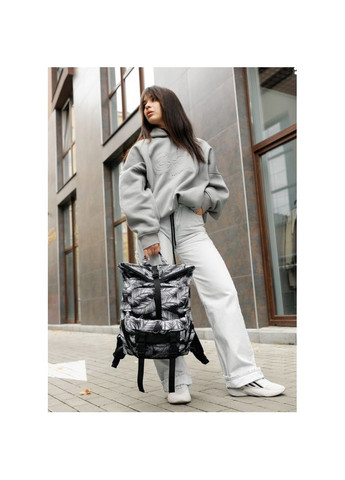 Жіночий рюкзак ролл RollTop Double принт "Palm" Sambag (329692781)