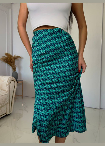 Жіноча темно-бірюза спідниця No Brand (342414880)