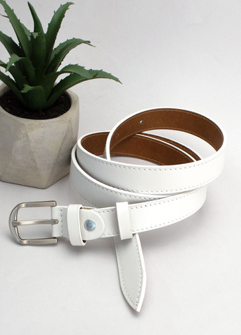 Ремень женский кожаный под брюки белый PS-2517 (130 см) Puos (337464049)