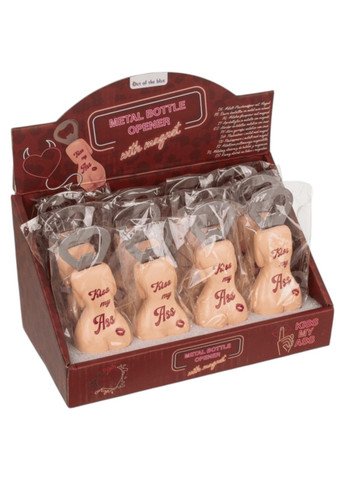 Открывашка Kiss My Ass сувенирная для бутылок и напитков 11 см OOTB (322426963)