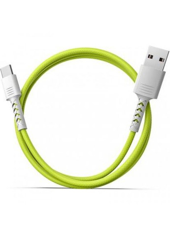 Дата кабель USB 2.0 AM to TypeC 1.0m Soft white/lime (4897058531169) Pixus usb 2.0 am to type-c 1.0m soft white/lime (268147135)