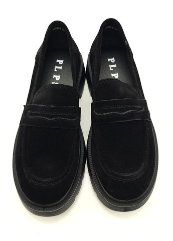 Женские туфли черные замшевые PP-19-10 23 см(р) PL PS