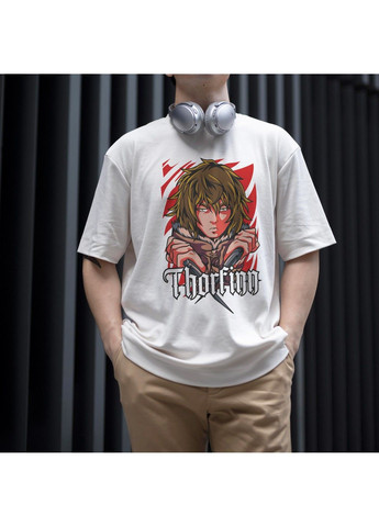 Біла футболка з принтом сага о вінланді we No Brand