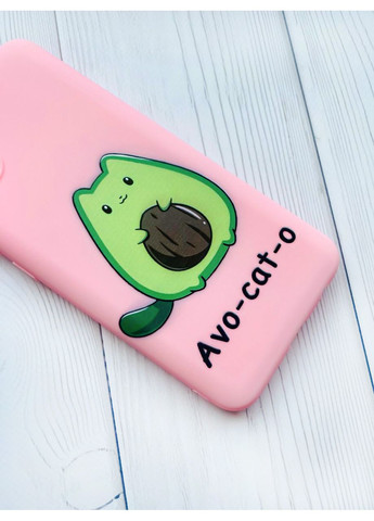 Матовый чехол на Xiaomi Redmi Note 13 Pro 5G Котик Авокадо (принт 306) Creative (355390728)