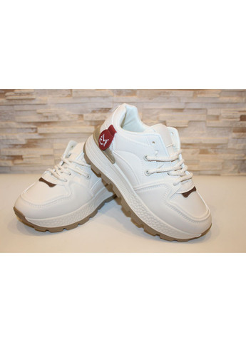 Кроссовки женские бежевые на шнуровке Loretta Кросівки жіночі бежевые демисезоны (358496803)