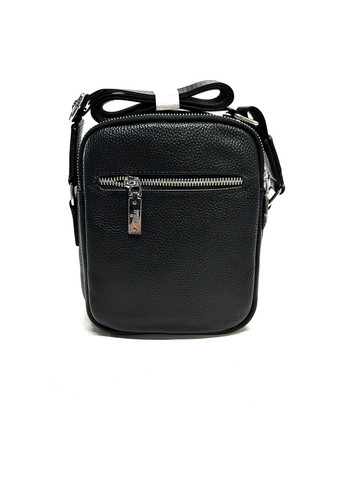 Чоловіча сумка з натуральної шкіри 66365-4 чорна 21 x 16 x 9 No Brand (372744481)