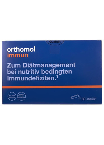 Витамины для восстановления и поддержки иммунной системы Immun (гранулы прямого действия со вкусом ментола и малины на 30 дней) Orthomol (280265855)