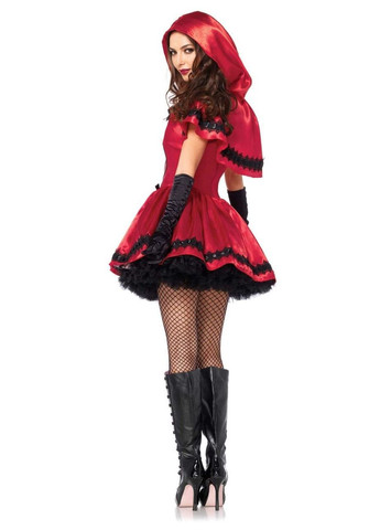Эротический костюм Красной шапочки Leg Avenue Gothic Red Riding Hood L, платье, накидка No Brand (303895233)