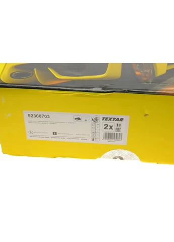 Тормозной диск (передний) Renault Kangoo III 21-/Megane IV 15-/Nissan Qashqai 21- (296x26) PRO 92300703 UA63 Textar (381475113)