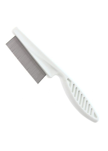Гребінець для вичісування бліх і вошей, для видалення шерсті та підшерстя у котів та собак Animals Comb 18 см, White Semi (334891490)