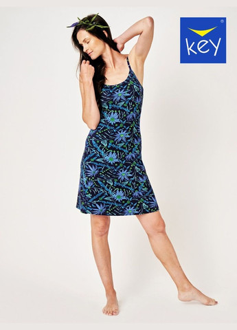 Синя повсякденний, домашній, кежуал жіноча сукня для дому Key