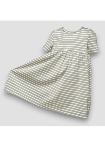 Оливковое платье для девочек с коротким рукавом trendy тot Trendy Tot (371262586)