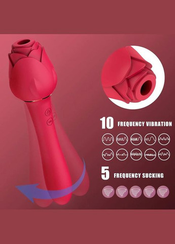Жіночий Вакуумний вібратор-стимулятор для стимуляції клітора та вагіни для точки G Unbranded (301219111)