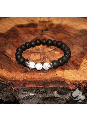 Браслет Split be free "Инферно" из натуральных камней вулканической лавы и мрамора No Brand (362047419)