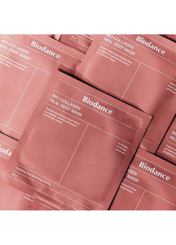 Bio-Collagen Real Deep Mask Коллагеновая гидрогелевая маска для глубокого увлажнения 34г Biodance (375205975)