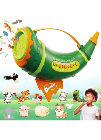 Дитяча інтерактивна іграшка Горн зі звуками тварин Animal Caller Горн із імітацією 30 звуків тварин Hopestar (363832475)