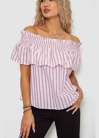 Червона блуза в смужку Fashion