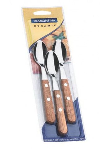 Столові прилади DYNAMIC ложка чайна - 3 шт блістер (22307/300) Tramontina (365275440)