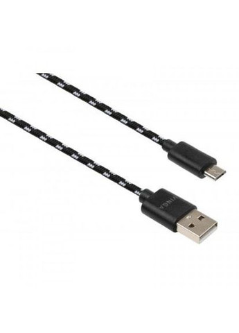 Дата кабель (VCPDCMBN31BK) Vinga usb 2.0 am to micro 5p 2color nylon 1m black (268146034)