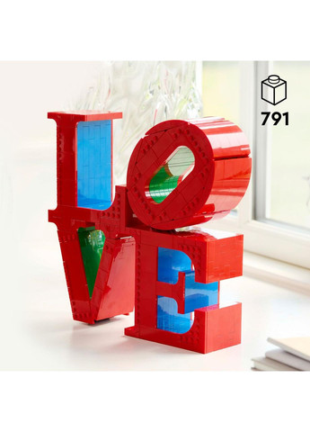 Конструктор Лего Арт Подарунок для пари чи домашній декор «LOVE» Art 31214 Lego (372012656)