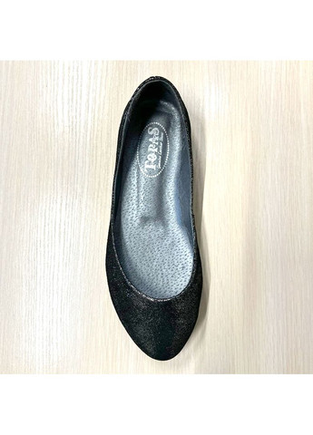 Женские балетки женские . TOPAS | графитовые без декора натуральная кожа (359403294)