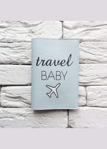 Обкладинка для паспорта Travel baby 2 (блакитний) No Brand (301083516)