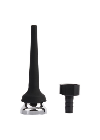 Насадка на анальный душ коническая Black Mont, черная Chisa (331170155)
